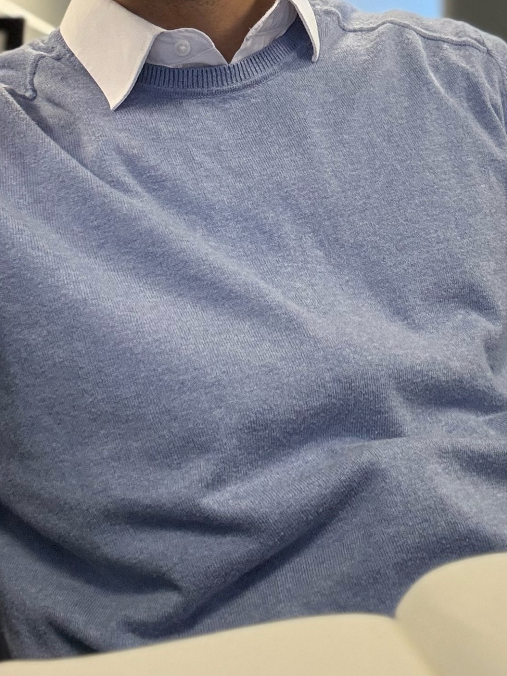 Men’s Light Blue Crewneck Sweater
